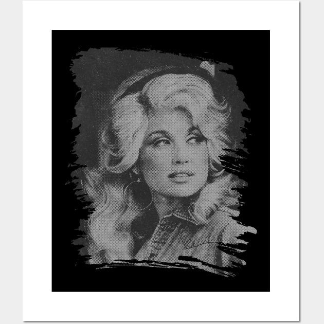 Dolly parton // Retro poster Wall Art by Degiab